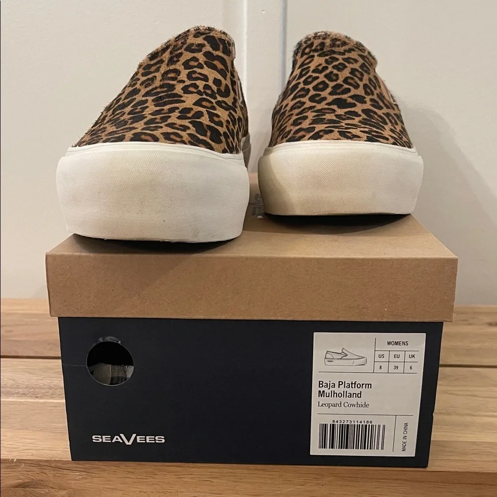 SeaVees Women's Baja Platform Sneakers in Leopard Print - Picture 5 of 7